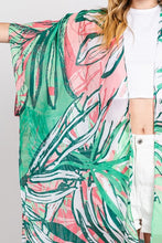 Load image into Gallery viewer, Tropical Leafs Light Weight Kimono Cardigan