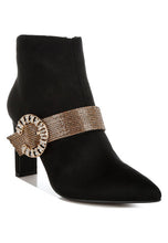 Load image into Gallery viewer, Asagao Diamante &amp; Rhinestones Strap Boots