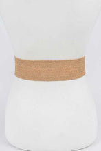 Load image into Gallery viewer, Pearl Buckle Straw Belt