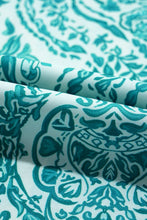 Load image into Gallery viewer, Paisley Print Smocked Cuffs Buttoned Loose Shirt