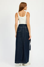 Load image into Gallery viewer, WRAPPED MAXI DENIM SKIRT