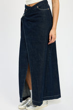 Load image into Gallery viewer, WRAPPED MAXI DENIM SKIRT