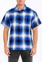 Load image into Gallery viewer, Mens Plaid Short Sleeve Flannel