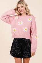 Load image into Gallery viewer, Floral Embroidered Knit Sweater