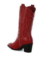 Load image into Gallery viewer, Pakito Patchwork Detail Cowboy Boots