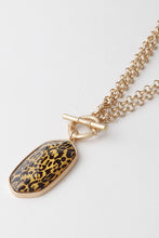 Load image into Gallery viewer, Leopard Printed Pendant Convertible Necklace
