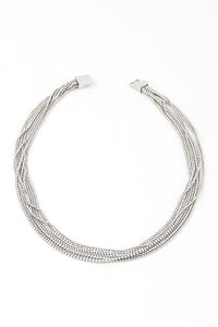 Mix Fine Rhinestone Chain Magnetic Necklace