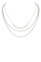 Load image into Gallery viewer, Mix Rhinestone Chain Layered Necklace