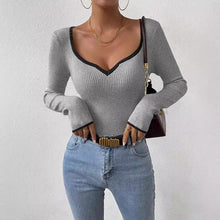 Load image into Gallery viewer, Ribbed long sleeve top