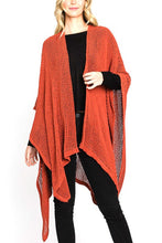 Load image into Gallery viewer, Open Knit All Year Ruana Cardigan
