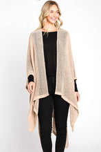 Load image into Gallery viewer, Open Knit All Year Ruana Cardigan