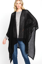 Load image into Gallery viewer, Open Knit All Year Ruana Cardigan