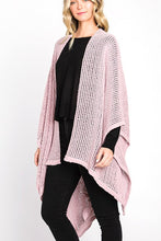 Load image into Gallery viewer, Open Knit All Year Ruana Cardigan