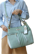 Load image into Gallery viewer, MKF Sofia Tote with Keyring by Mia K