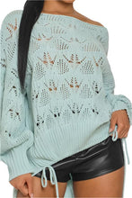 Load image into Gallery viewer, Oversized Knit Asymmetrical Sweater