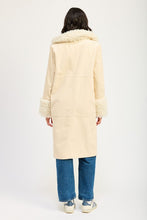 Load image into Gallery viewer, FAUX FUR MID TRENCH COAT