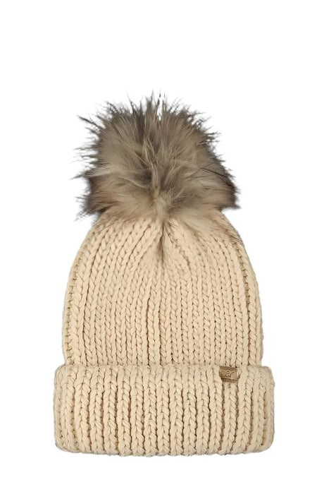 Jewel Knit Cuffed Pom Beanie