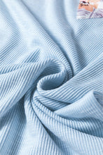 Load image into Gallery viewer, cotton Ribbed Floral Stitch Balloon Pull Over