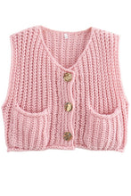 Load image into Gallery viewer, WOMEN FASHION KNITWEAR VEST