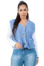 Load image into Gallery viewer, WOMEN FASHION KNITWEAR VEST