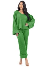 Load image into Gallery viewer, WOMEN FASHION 2PCS SWEATER PANTS SET
