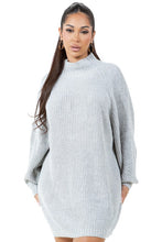 Load image into Gallery viewer, WOMEN FASHION SWEATER DRESS