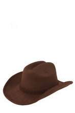 Load image into Gallery viewer, Fedora Hat with Braided Band Accent