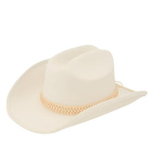 Load image into Gallery viewer, Fedora Hat with Braided Band Accent