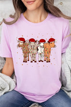 Load image into Gallery viewer, Christmas Cows Graphic Tee