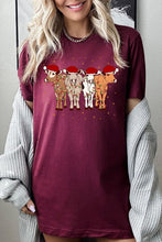 Load image into Gallery viewer, Christmas Cows Graphic Tee