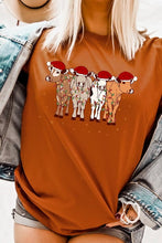 Load image into Gallery viewer, Christmas Cows Graphic Tee