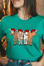 Load image into Gallery viewer, Christmas Cows Graphic Tee