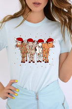 Load image into Gallery viewer, Christmas Cows Graphic Tee