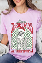 Load image into Gallery viewer, Merry Christmas Ya Filthy Animal Graphic Tee