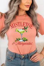 Load image into Gallery viewer, Mistletoe &amp; Margaritas Graphic Tee