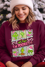 Load image into Gallery viewer, My Day I&#39;m Booked Grinch Fleece Sweatshirts