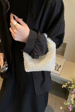 Load image into Gallery viewer, Weaved Pearl Top Handle Mini Clutch
