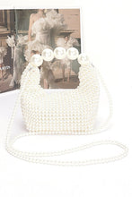 Load image into Gallery viewer, Weaved Pearl Top Handle Mini Clutch