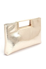 Load image into Gallery viewer, Top Handle Metallic Square Clutch