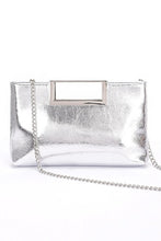 Load image into Gallery viewer, Top Handle Metallic Square Clutch