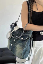 Load image into Gallery viewer, Vintage Denim Iconic Tote Bag