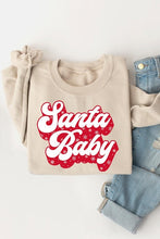 Load image into Gallery viewer, Santa Baby Graphic Fleece Sweatshirts