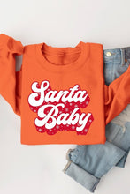 Load image into Gallery viewer, Santa Baby Graphic Fleece Sweatshirts
