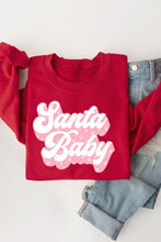 Load image into Gallery viewer, Santa Baby Graphic Fleece Sweatshirts