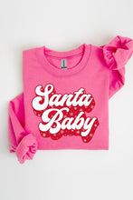 Load image into Gallery viewer, Santa Baby Graphic Fleece Sweatshirts