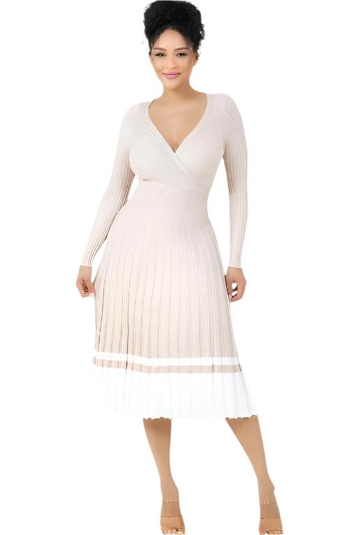 WOMEN FASHION LONG MAXI KNIT DRESS