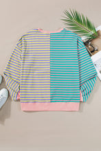 Load image into Gallery viewer, Colorblock Drop Shoulder Oversize Sweatshirt