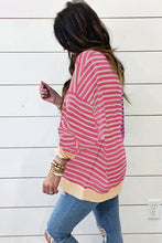 Load image into Gallery viewer, Colorblock Drop Shoulder Oversize Sweatshirt
