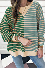 Load image into Gallery viewer, Colorblock Drop Shoulder Oversize Sweatshirt