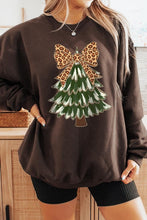 Load image into Gallery viewer, Faux Glitter Colorful Christmas Tree Sweatshirts